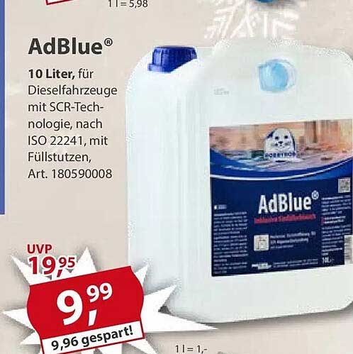 AdBlue® 10 Liter für Diesel-Fahrzeuge