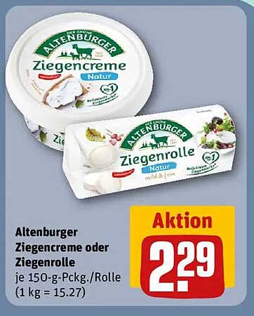 Altenburger Ziegencreme oder Ziegenrolle 150 g