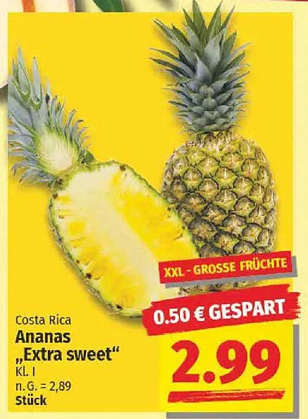 Ananas 'Extra sweet' aus Costa Rica