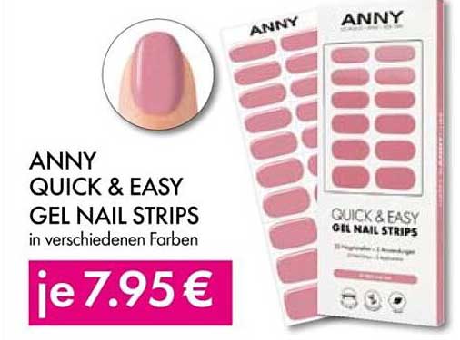 ANNY QUICK & EASY GEL NAIL STRIPS in verschiedenen Farben
