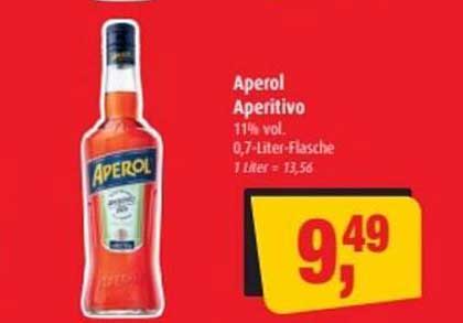 Aperol Aperitivo 0,7-Liter-Flasche