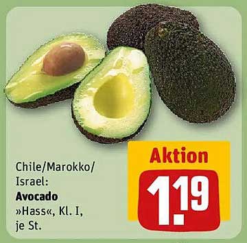 Avocado »Hass«, Kl. I, je St.