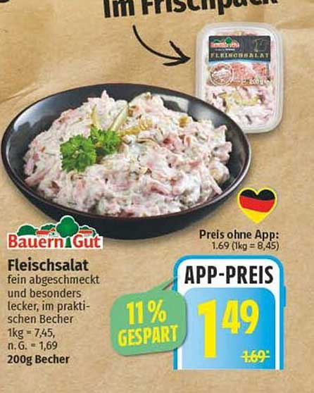 BauernGut Fleischsalat 200g Becher