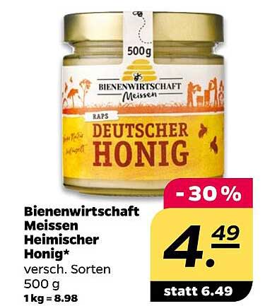 Bienenwirtschaft Meissen Heimischer Honig 500 g