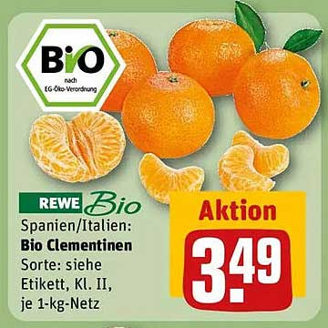 Bio Clementinen aus Spanien/Italien - Aktionspreis!