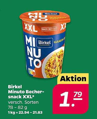 Birkel Minuto Bechersnack XXL - verschiedene Sorten