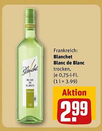 Blanchet Blanc de Blanc trocken, je 0,75-l-Fl.