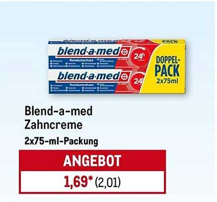 Blend-a-med Zahnpasta 2x75 ml Packung