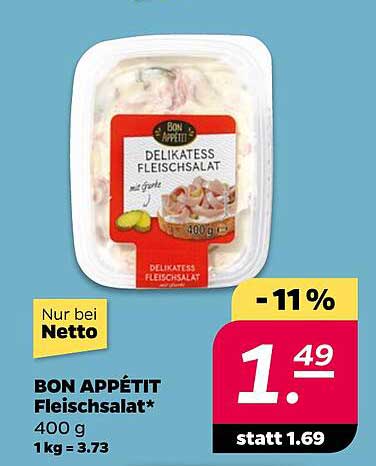 BON APPÉTIT DELIKATESS FLEISCHSALAT 400 g