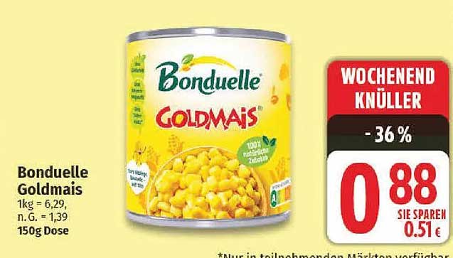 Bonduelle Goldmais 150g Dose