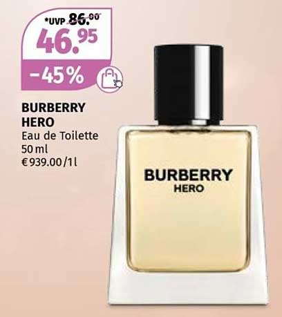 BURBERRY HERO Eau de Toilette 50 ml - jetzt zum Spitzenpreis!