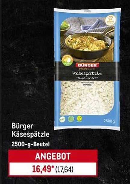 Bürger Kässpätzle 2500-g-Beutel