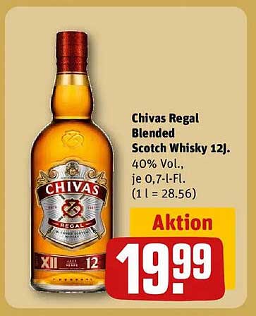 Chivas Regal Blended Scotch Whisky 12 Jahre