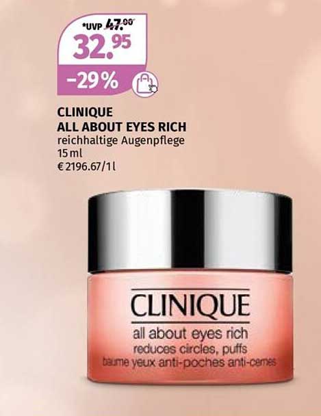 CLINIQUE ALL ABOUT EYES RICH reichhaltige Augenpflege 15 ml