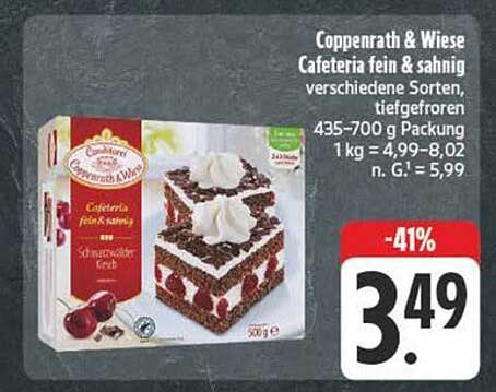 Coppenrath & Wiese Cafeteria fein & sahnig, verschiedene Sorten, tiefgefroren