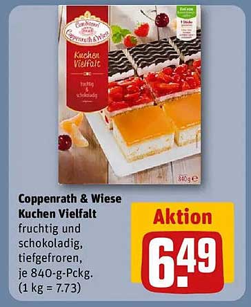 Coppenrath & Wiese Kuchen Vielfalt - fruchtig und schokoladig, tiefgefroren, 840 g