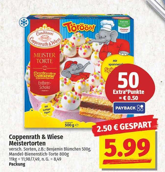 Coppenrath & Wiese Meistertorten, Benjamin Blümchen 500g, Erdbeer-Schoko