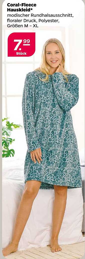 Coral-Fleece Hauskleid