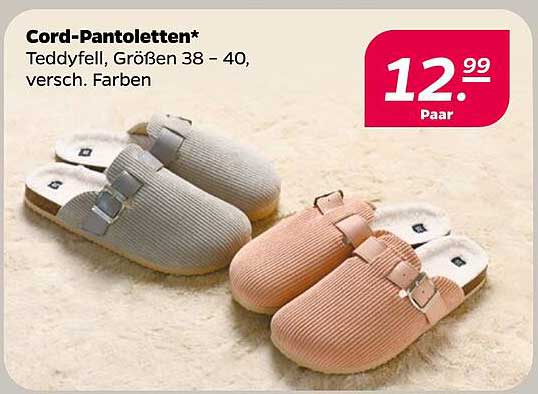 Cord-Pantoletten – Kuscheliger Komfort für Zuhause