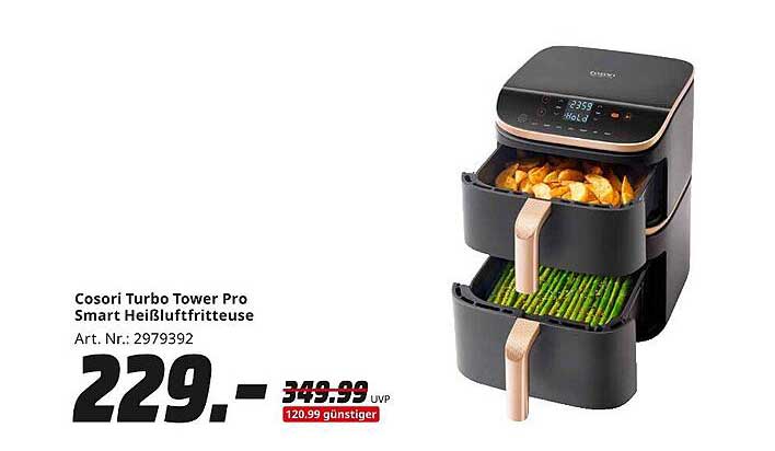 Cosori Turbo Tower Pro Smart Heißluftfritteuse