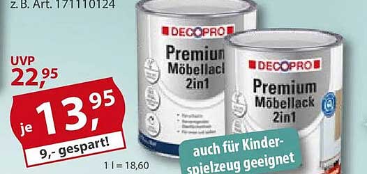 DECOpro Premium Möbelack 2in1