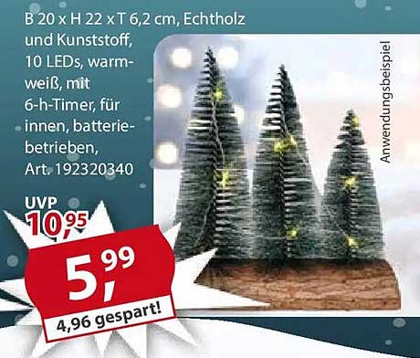 Dekorative LED-Tanne für festliche Stimmung