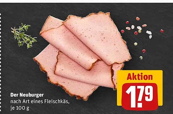 Der Neuburger nach Art eines Fleischkäs, je 100 g