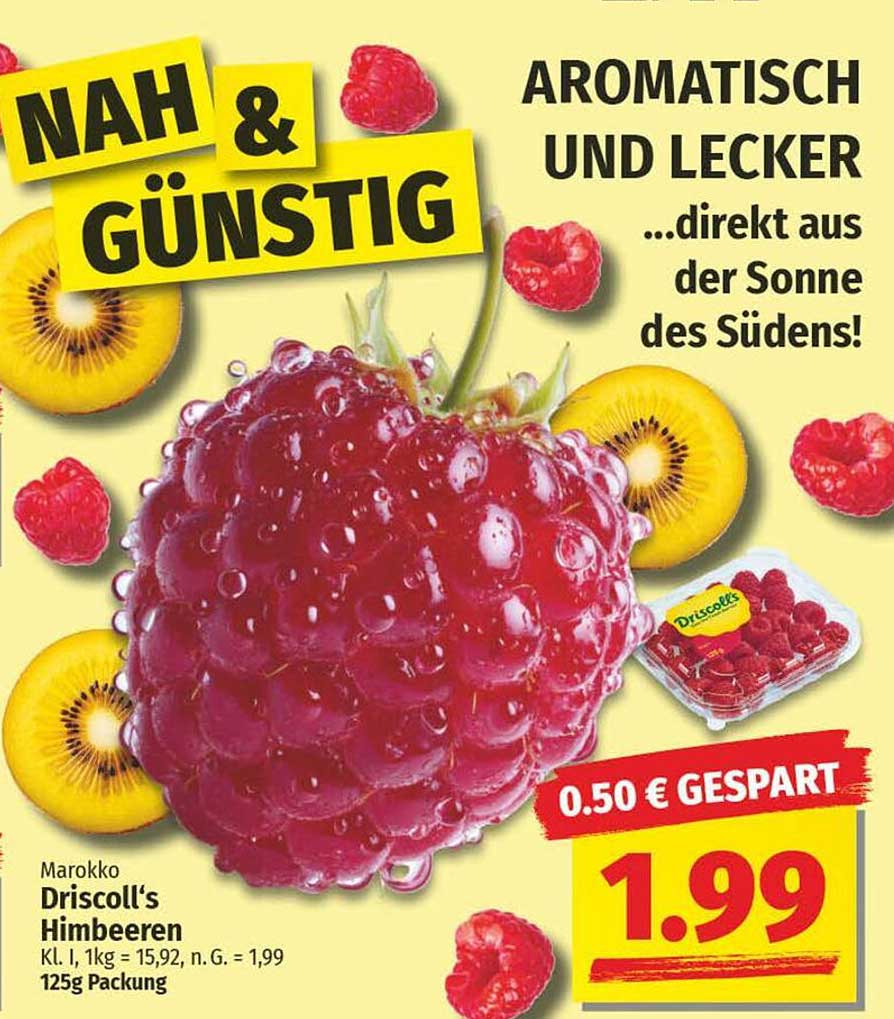Driscoll's Himbeeren 125g für nur 1,99 €