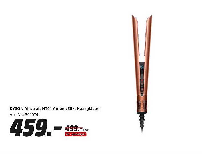 DYSON Airstrait HT01 Amber/Silk, Haarglätter