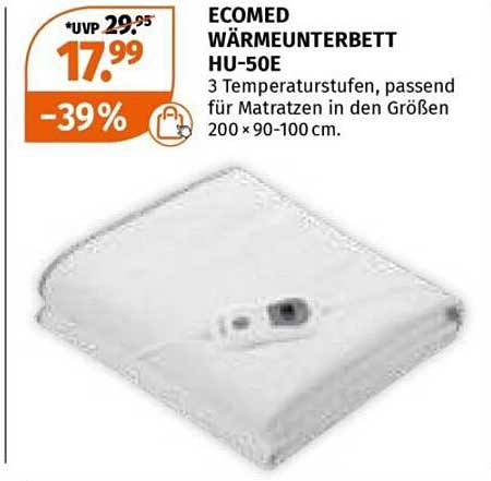 ECOMED WÄRMEUNTERBETT HU-50E