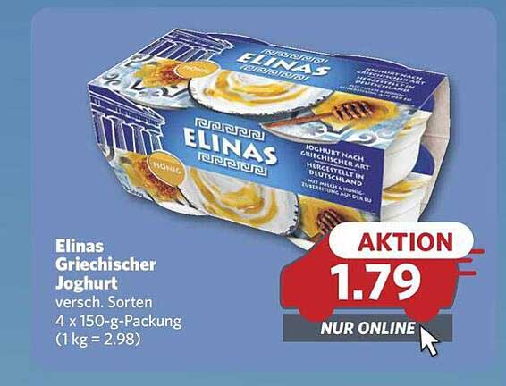 Elinas Griechischer Joghurt - 4 x 150-g-Packung