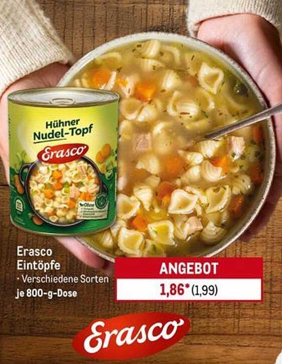 Erasco Hühnertopf Einlage - Verschiedene Sorten je 800-g-Dose