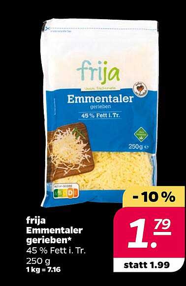 frija Emmentaler gerieben 250 g
