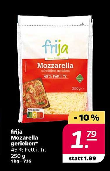 frija Mozzarella gerieben 250g