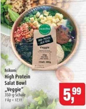 Frikoni High Protein Salat Bowl „Veggie“ 350-g-Schale