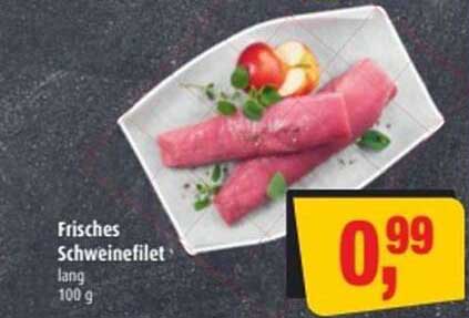 Frisches Schweinefilet lang - 100 g