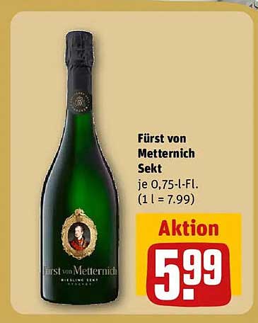 Fürst von Metternich Sekt 0,75 l Flasche