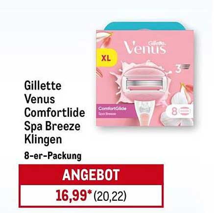 Gillette Venus Comfortglide Spa Breeze Klingen 8-er-Packung