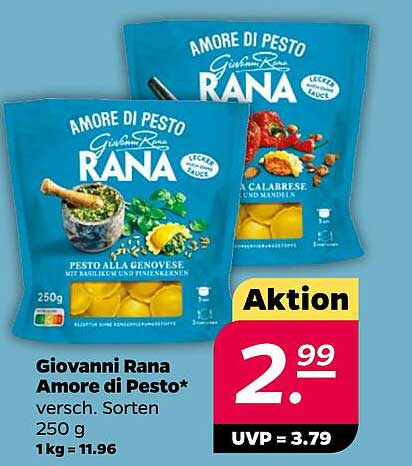 Giovanni Rana Amore di Pesto* - verschiedene Sorten 250 g
