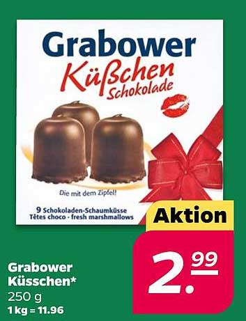 Grabower Küsschen Schokolade 250 g