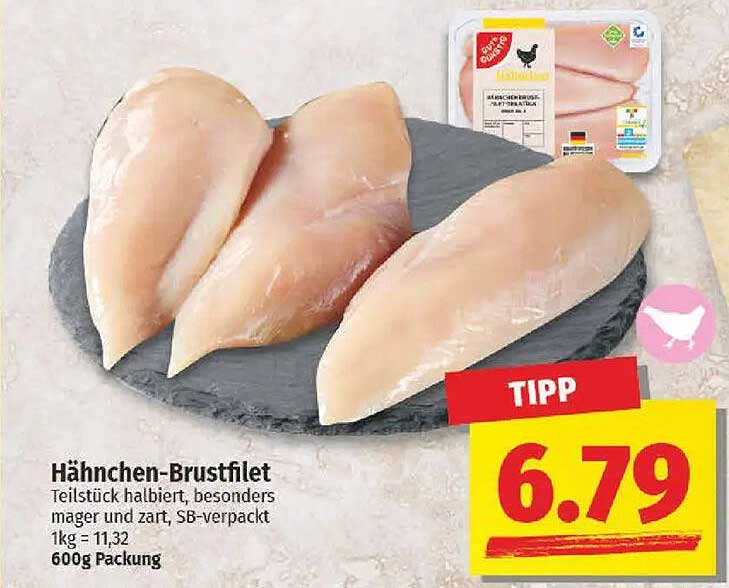 Hähnchen-Brustfilet 600g Packung