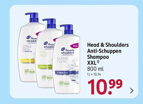 Head & Shoulders Anti-Schuppen Shampoo XXL 800 ml