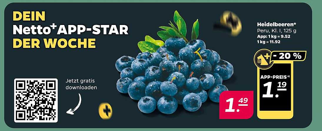 Heidelbeeren, Peruanische Qualität, 125 g