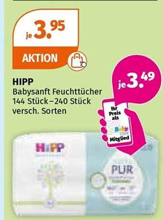 HIPP Babysanft Feuchttücher 144 Stück - 240 Stück verschiedene Sorten