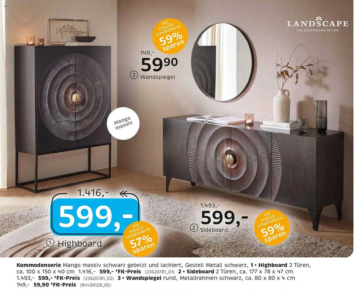 Hochwertiges Highboard aus der Kommodenserie von XXXLutz