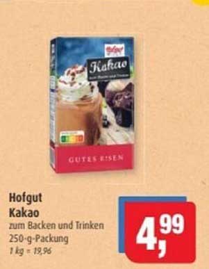 Hofgut Kakao zum Backen und Trinken 250-g-Packung