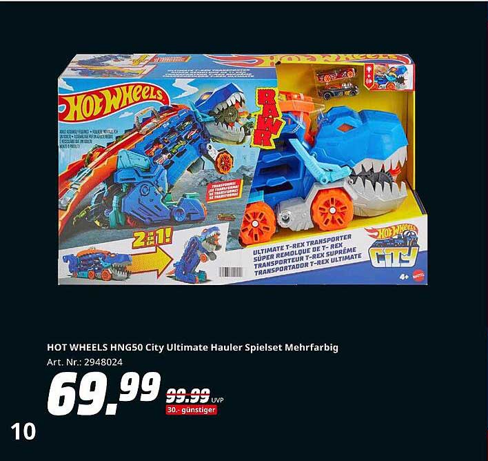 HOT WHEELS HNG50 City Ultimate Hauler Spielset Mehrfarbig