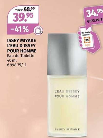 ISSEY MIYAKE L'EAU D'ISSEY POUR HOMME Eau de Toilette 40 ml