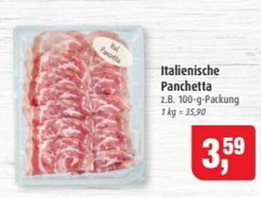 Italienische Panchetta z.B. 100-g-Packung