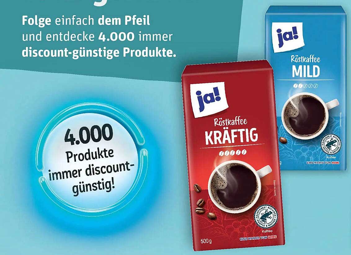 ja! Röstkaffee kräftig 500g